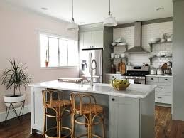 Using ikea cabinets for a kitchen storage bench. Remodelaholic Whitney S Beautiful Diy Kitchen With Ikea Cabinets
