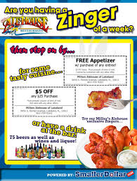 Stop In Millers Alehouse Of Lakeland Fl With One Of These Great Coupons To Save Big Tell Em Smaller Dollar Sent You Free Appetizer Alehouse Lakeland