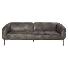 Maybe you would like to learn more about one of these? Canape 3 Places En Cuir Gris Django Maisons Du Monde