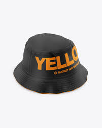 Download Bucket Hat Mockup In Apparel Mockups On Yellow Images Object Mockups