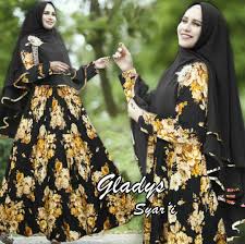 Atasan muslim ini sangat cantik dipadukan dengan hijab coklat polos. Model Baju Gamis Warna Hitam Tangan Kembung 30 Model Baju Pesta Warna Hitam Putih Fashion Modern Satya Bayu