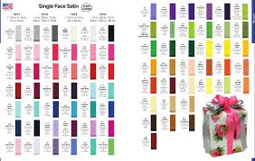 offray single face satin ribbon colours