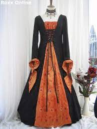 Black And Orange Wedding Dresses The Wedding Specialists Celtic Wedding Dress Orange Dress Wedding Pagan Wedding Dresses