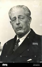 British Prime Minister Harold Macmillan, Rome, Italy 1960 Stock Photo