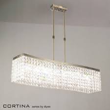 Cortina 8 Light Rectangular Crystal Pendant Premier Lighting Decorative Ceiling Lights Ceiling Lights Crystal Chandelier