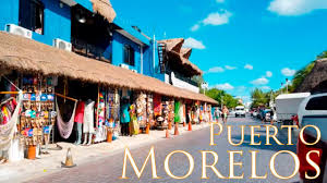 52935 personas en morelos viven en hogares indígenas. Puerto Morelos Town Walk Mexico Fishing Village Between Riviera Maya Cancun Dec 2019 Youtube