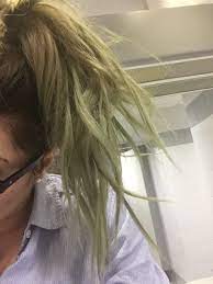 Baking soda mix baking soda with water so that it becomes a paste. Green Tint From Purple Beautylish