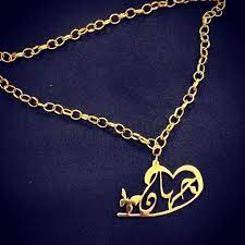 سلاسل ذهب مكتوب عليها حروف واسماء منتدى سهر بنت الريف gold necklace gold jewelry