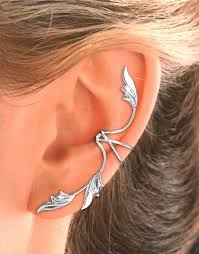 Full Ear 3 Leaf Ear Cuff Earring In Sterling Silver Or Gold Vermeil Ear Cuff Earings Cuff Earrings Ear Cuff