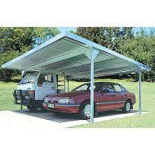 Absco 5 5 X 5 5 X 2 25 Zincalume Skillion Roof Double Carport Double Carport Skillion Roof Carport