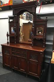 D & j hunt antiques ltd. Lot Art An Art Nouveau Mahogany Mirror Back Sideboard With Brass Han