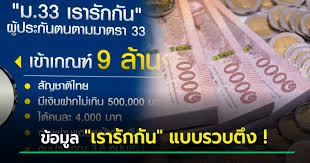 สุชาติ ชมกลิ่น รมว.แรงงาน เผยเกณฑ์จ่ายเงินเยียวยา ม.33 เรารักกัน จำนวน 4,000 บาท หากผ่าน ครม.15 ก.พ.นี้ คาดเปิดลงทะเบียนผ่านทาง www.ม.33 เรารักกัน.com วันที่ 16. Phjdcimj91cm3m