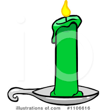 Christmas Candle Clipart 1106616 Illustration By Cartoon Solutions