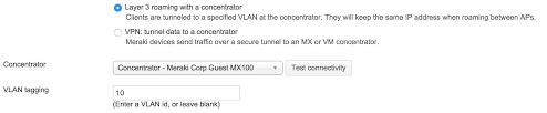 Ssid Modes For Client Ip Assignment Cisco Meraki