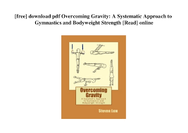 overcoming gravity steven low pdf download upprevention org