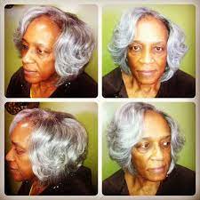Silver Weave Bob Grey Bob Hairstyles Grey Bob Stylish Older Women