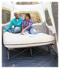 Coleman Queen Airbed Cot With Side Tables And 4d Battery Pump Bass Pro Shops Camping Cot Camping Bed Air Mattress Camping