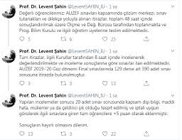 Auzef genel uzaktan öğretim genel. Auzef Sinavinda 20 Soru Yanlis Cikti Tum Ogrencilere 5 Puan
