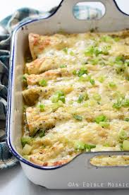 Green Chicken Enchiladas Recipe With Salsa Verde Recipe Enchilada Recipes Creamy Chicken Salsa Verde Recipe