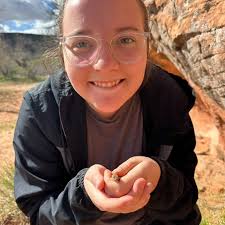 Meet our 2024-2025 board members! “My name is Morgan Labrum! Im this year's  vice president! I'm a junior in wildlife ecology. My favorite animals are  penguins and bats. Some of my hobbies