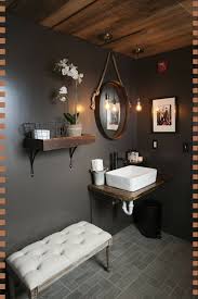 Very Cool Black Walls Bathroom Remodeling Looks Like A Great Idea Right About Now I A Rustic Bathroom Designs Restaurant Bathroom Restaurant Interior Design