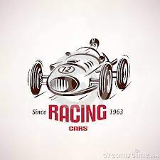 Retro Race Car Vintage Vector Symbol Race Cars Retro Logos Retro