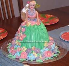 Homemade Birthday Cake For 7 Year Old Boy Coolest Hula Girl Birthday Cake Birthday Cake Girls Birthday Cake Kids Girl Cakes