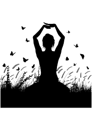 Download Yoga Woman Silhouette Free Svg File Svgheart Com