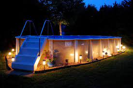 Doughboy Pools Photo Gallery Backyard Pool Landscaping Best Above Ground Pool Above Ground Pool Landscaping