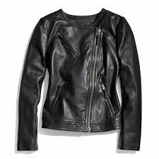 The Collarless Leather Racer Jacket From Coach Fashion Clothes Leather Jacket