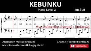 Setiap hari kusiram semua mawar melati, semuanya indah! Notbalok Lihat Kebunku Tutorial Piano Grade 3 Not Lagu Anak Indonesia Instrumen Youtube