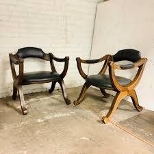 Vintage Drexel Campaign Style Esperanza Chairs A Pair Chair Vintage Chairs Furniture
