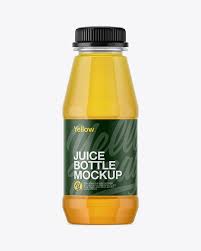 Plastic Bottle With Apple Juice Mockup In Bottle Mockups On Yellow Images Object Mockups Bottle Mockup Bottle Mockup Free Psd