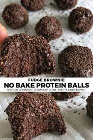 No Bake Protein Balls High Protein Desserts Healthy Protein Snacks Protein Dessert Recipes