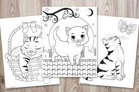 Maybe you would like to learn more about one of these? Super Cute Cat Coloring Pages Easy No Prep Kids Activity The Artisan Life