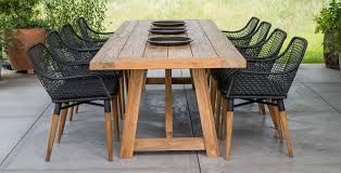 Vintage Table In Teak With Napa Chairs In Charcoal Archives Terra Outdoor Living Modern Outdoor Dining Sets Modern Outdoor Dining Wooden Outdoor Table