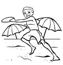 Patrick's day coloring page pdf. A Boy Playing With His Frisbee On The Beach Coloring Page Download Print Online Coloring Pages For Free Color Nimbus