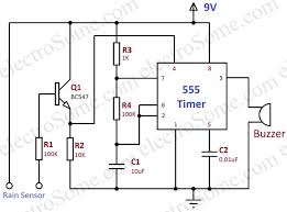 An ne555 timer ic connected as shown here can detect a missing pulse or abnormally long period water softener circuit using ne555. Rain Alarm Using 555 Timer Hobby Circuit