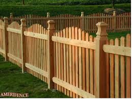 Crowned Picket Fence Wood Fence Backyard Fences Garden Fencing Fence Design