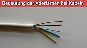 Aderfarben Beim Stromkabel Bedeutung Nym Kabel 5 Adrig Farben Der Drahte Leiter Youtube