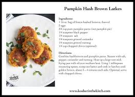 Pumpkin Hash Brown Latkes Recipe Card Latkes Recipes Latkes Recipe Cards