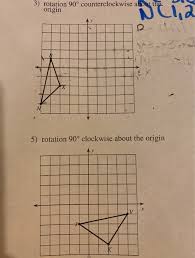 Now, if i rotate 90 degrees to the right or clockwise, i get this box in red Solved 3 Rotation 90 Counterclockwise About The Origin Chegg Com