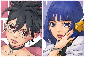 Gue baru sadar, ternyata di gambar ini Boruto itu lebih tinggi dr Sarada  wkwkwk, tp saat mrk mulai masuk akademi jd agak tinggian Sarada dikit. Dan  inget narasi Novel The Movie, yg