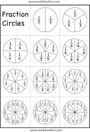 Fraction Circles Math Fractions Elementary Math Fractions Worksheets