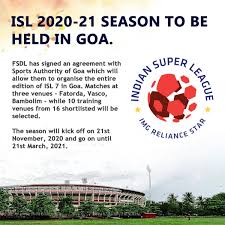 By cy.reporterοκτώβριος 19, 2020 no comments. Indian Super League 2020 21 Will Be Held In Gao Spotik