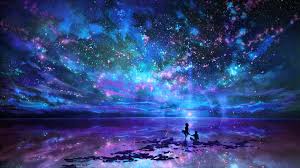 Digital Art Space Sky Scenery Hd Wallpaper 1920x1080 Id 50709 Anime Scenery Landscape Wallpaper Fantasy Star