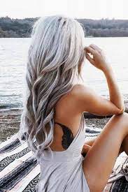 24 Stunning Silver Hair Looks To Rock Long Gray Hair Gray Hair Highlights Grey Ombre Hair