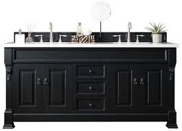 In addition, it is much easier to install. James Martin 147 114 5731 3odsc Brookfield 72 Inch Antique Black Double Vanity With 3 Cm Santa Cecilia Top With Oval