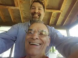 Family morning routine with pets