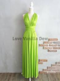 Bridesmaid Dress Infinity Dress Lime Green Floor Length Maxi Etsy Colored Wedding Dresses Wedding Bridesmaids Dresses Blue Knee Length Bridesmaid Dresses
